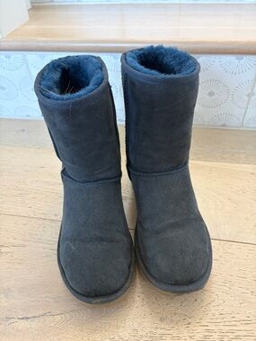 UGG Navy Classic Short Shearling Boots